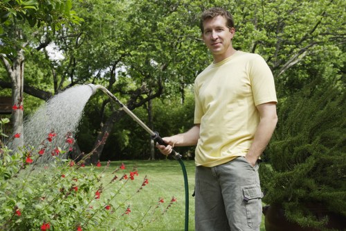 Low-carbon van used by Gardeners Mitcham