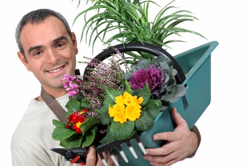 Professional garden care creating a neat Mitcham backyard